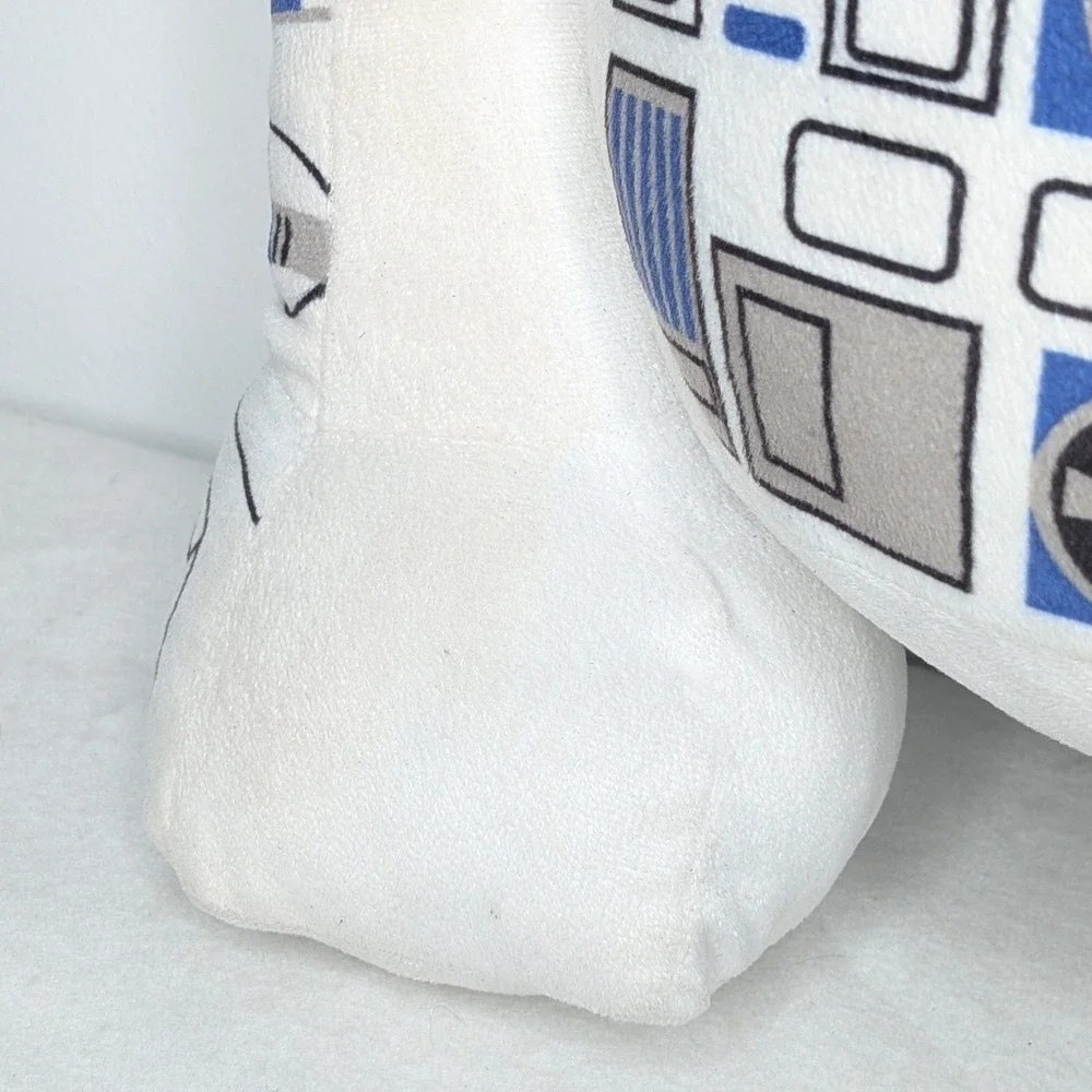 Disney Star Wars R2-D2 Large Plush Stuffed Droid Toy 18 in White Blue‎